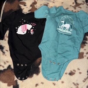 Garanimals Black and Teal Bodysuits Set